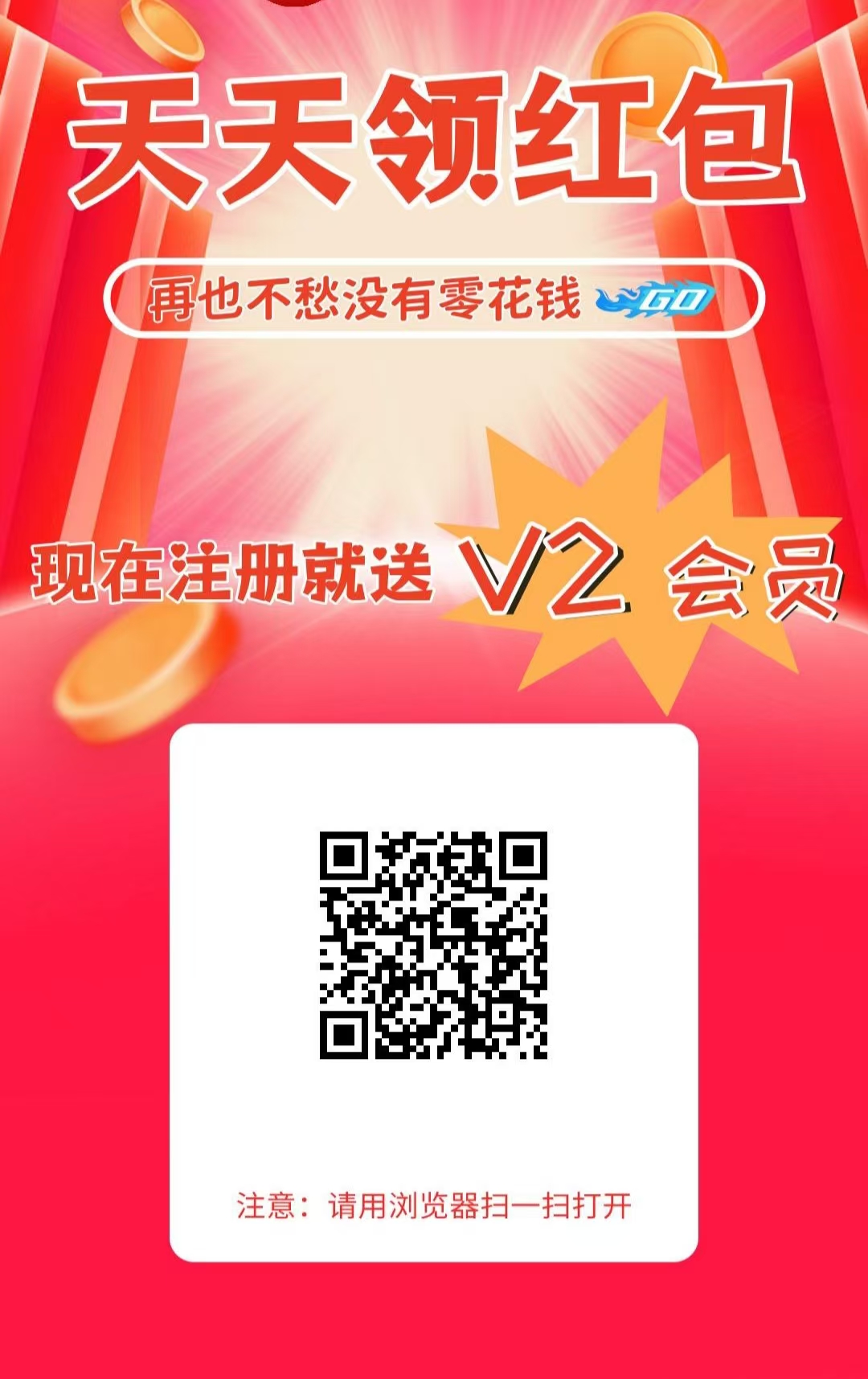 红包圈子新出，拆红包浏览5秒就行，注册就免费送最高级别V2-亿多多首码网