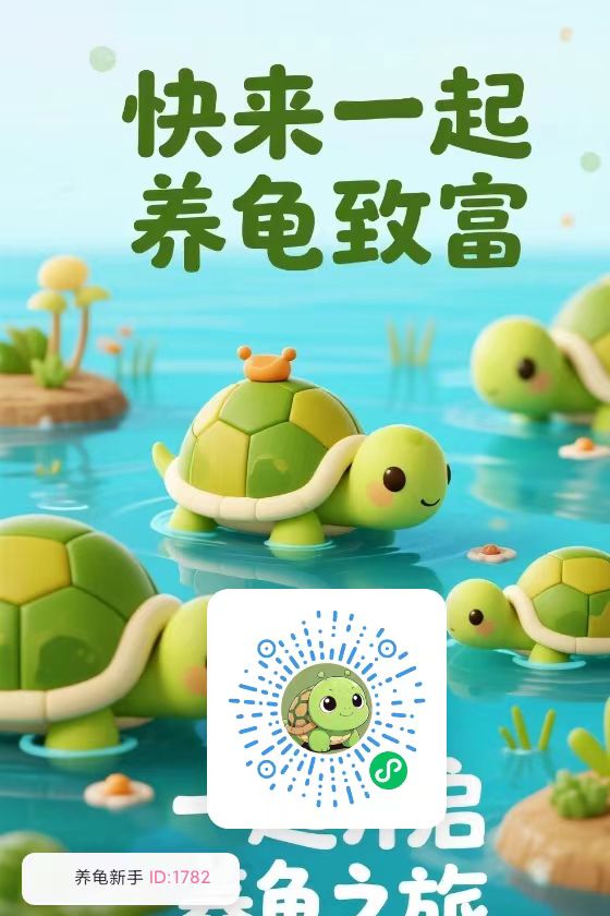 微信养龟游戏，快来养乌龟，一直致富-亿多多首码网