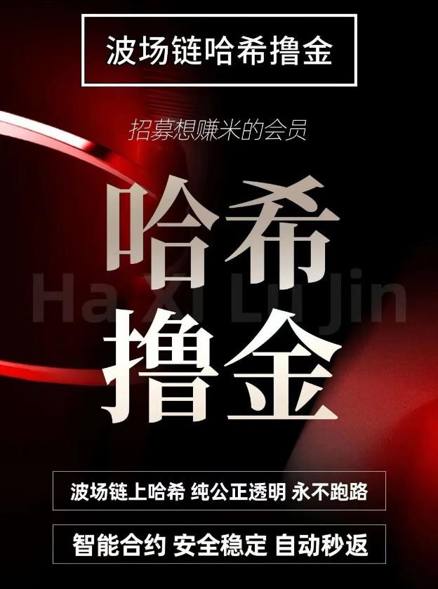 哈希撸金链上透明,永不跑路,24小时挂机管道收益,哈希打金带致富!-亿多多首码网