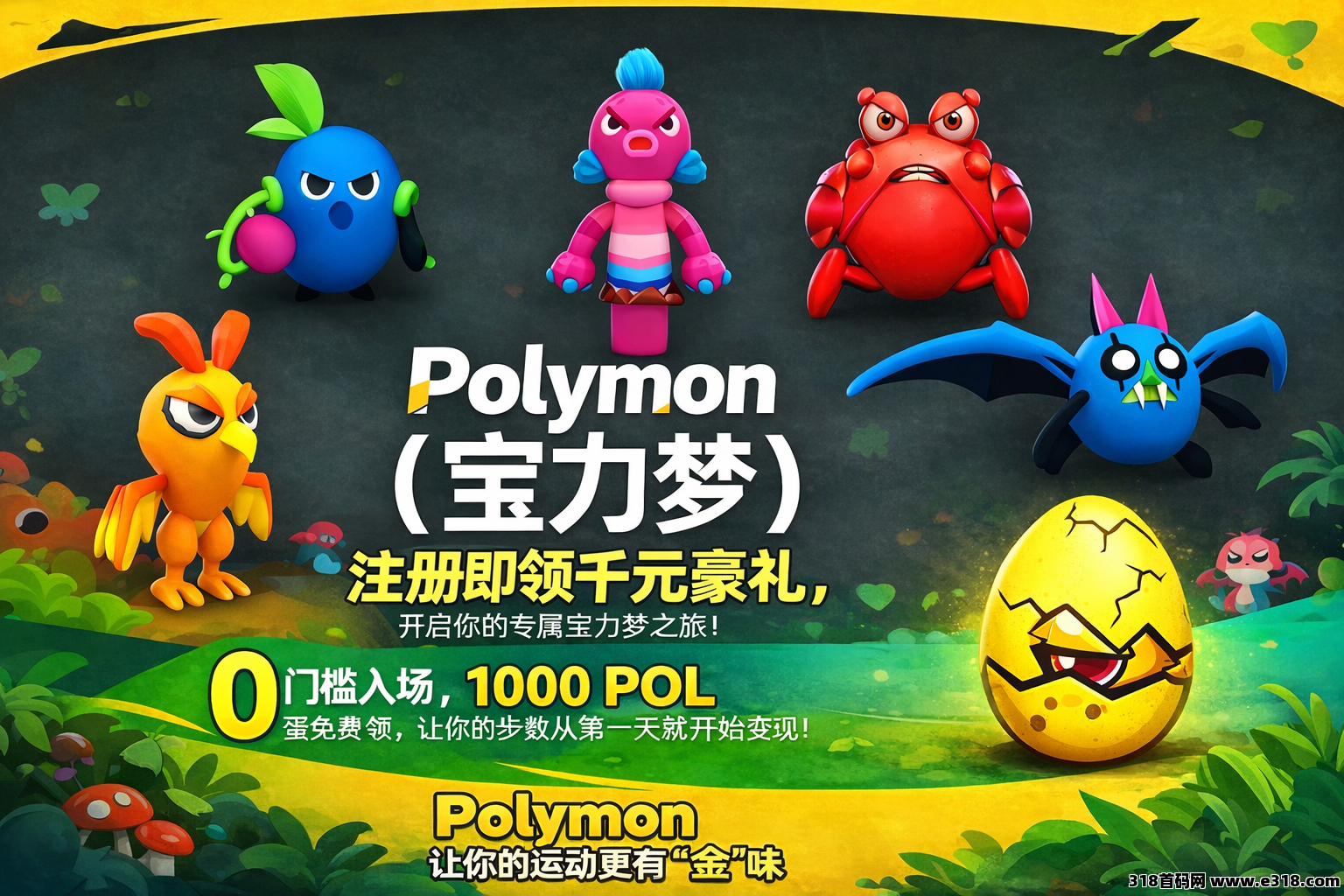 首码🍒Polymon（宝力梦）撸主流币POL，一币0.09u-亿多多首码网
